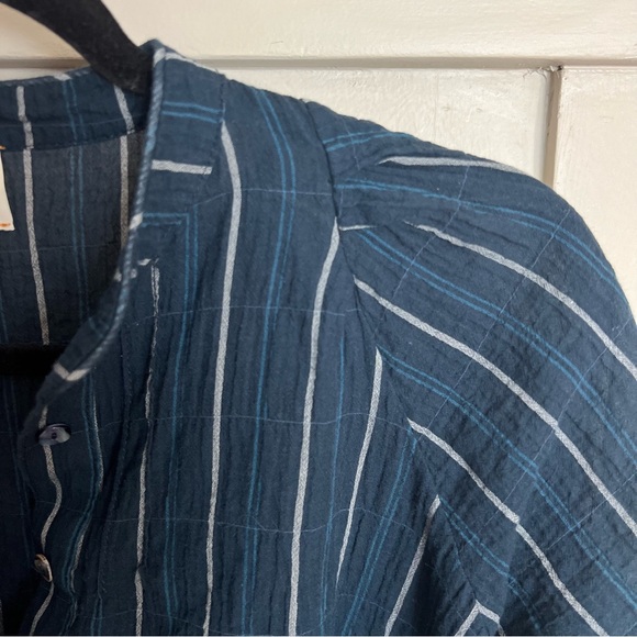 Pietsie Linen Blend Striped Atlin Top Size Extra Small - Picture 7 of 12